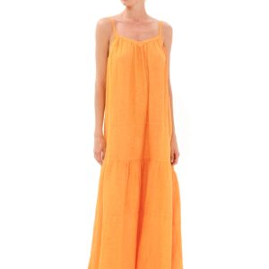 Tank Pellavamekko Maxi Oranssi