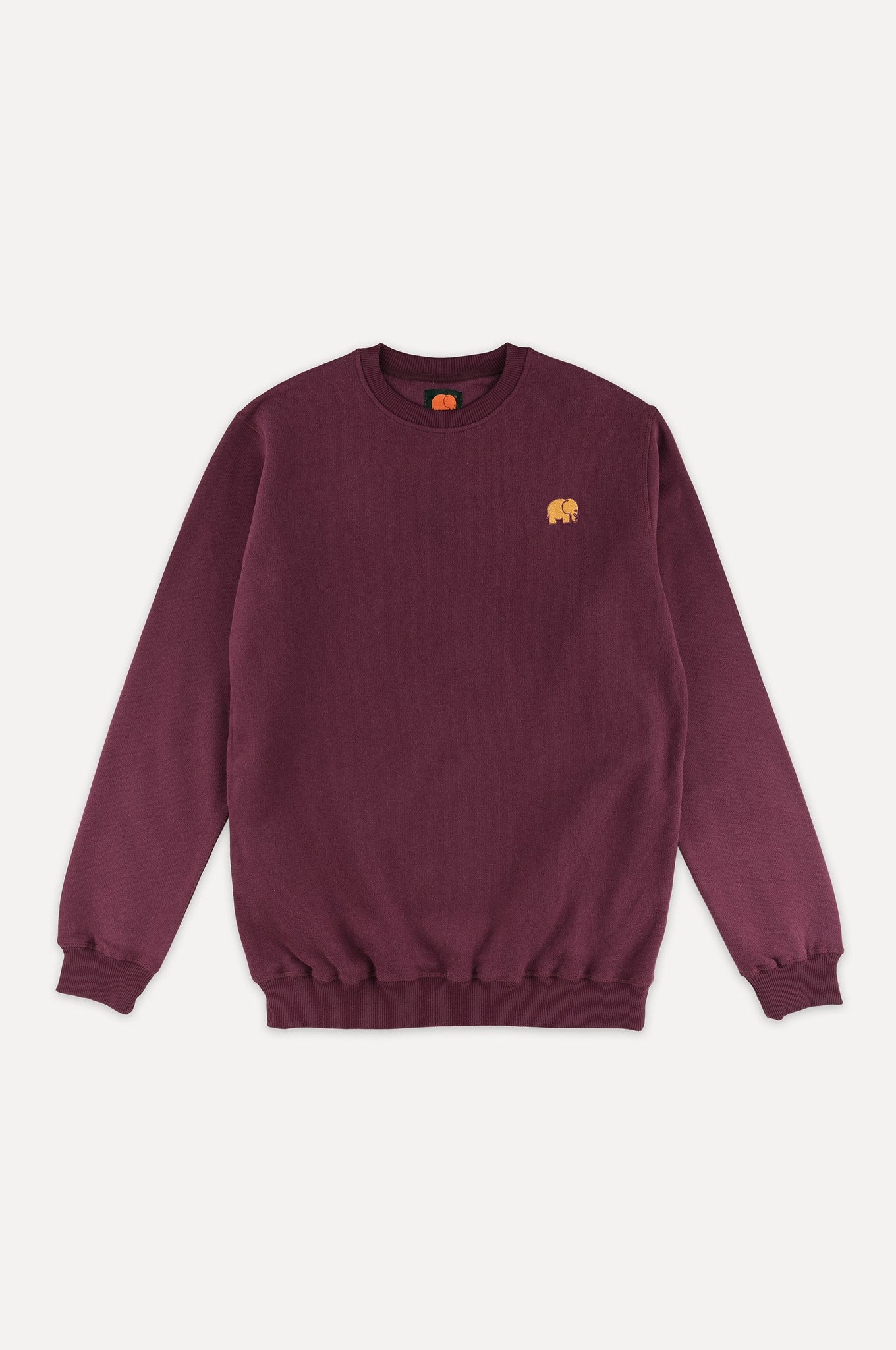 Orgaaninen Essential Collegepaita Burgundi
