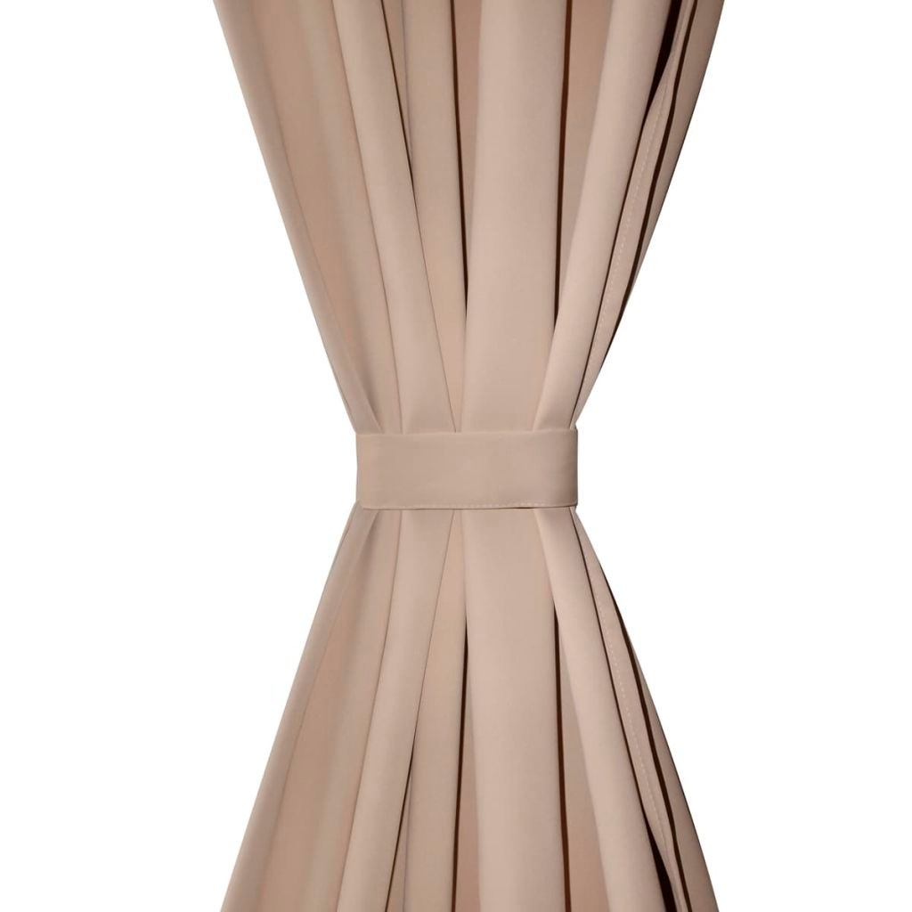 Creme Pimennysverhot Verhotankouralla 2 kpl 135 x 245 cm - Kerma