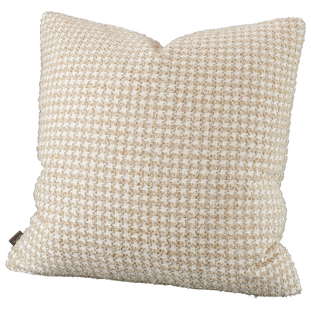 Artwood, DENTE ruudullinen tyynynpäällinen - 50x50, beige