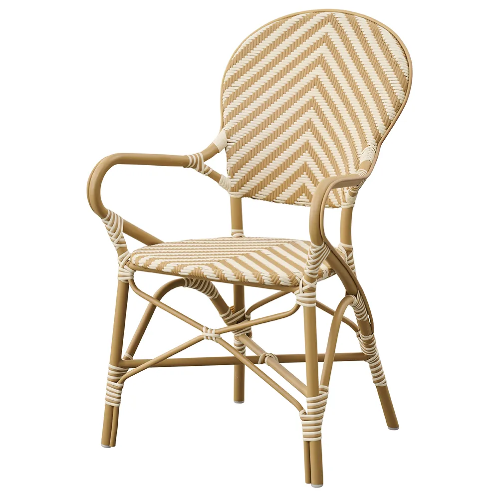 Sika Design, Isabell outdoor Tuoli käsinojalla ivory/honey