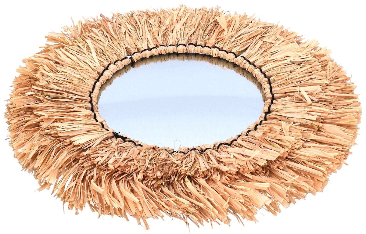 Weiste Raffia seinäpeili 52 cm