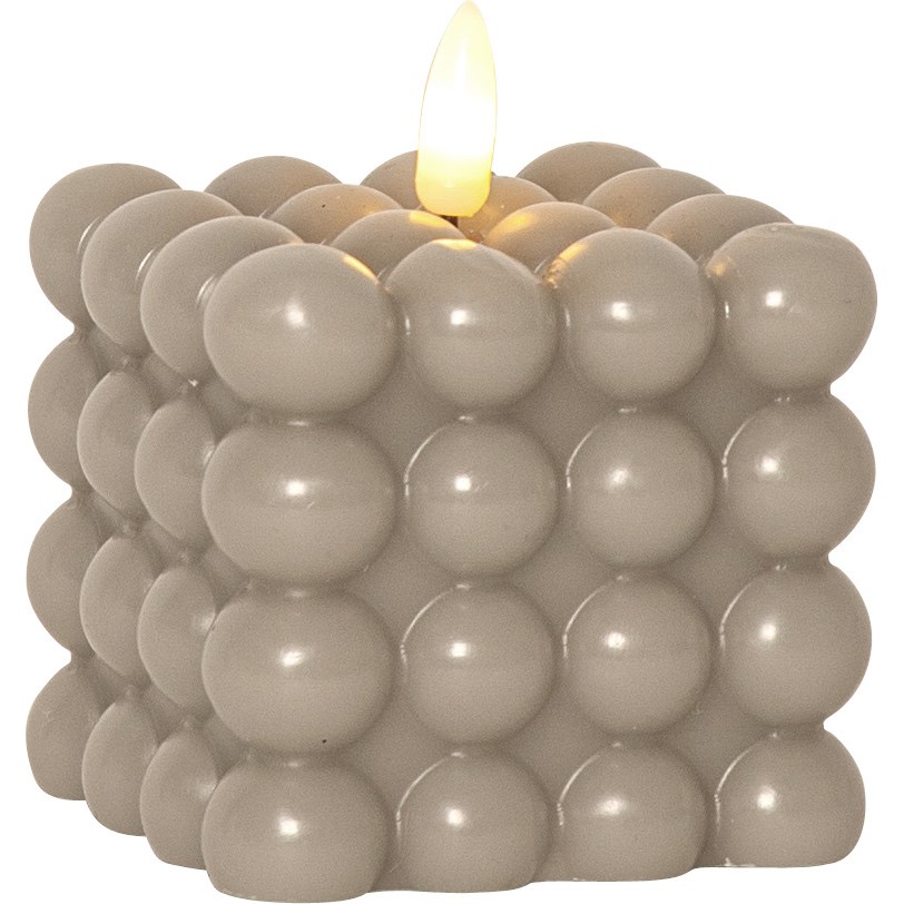 Flamme Dot LED-kynttilä 9,5cm - Beige