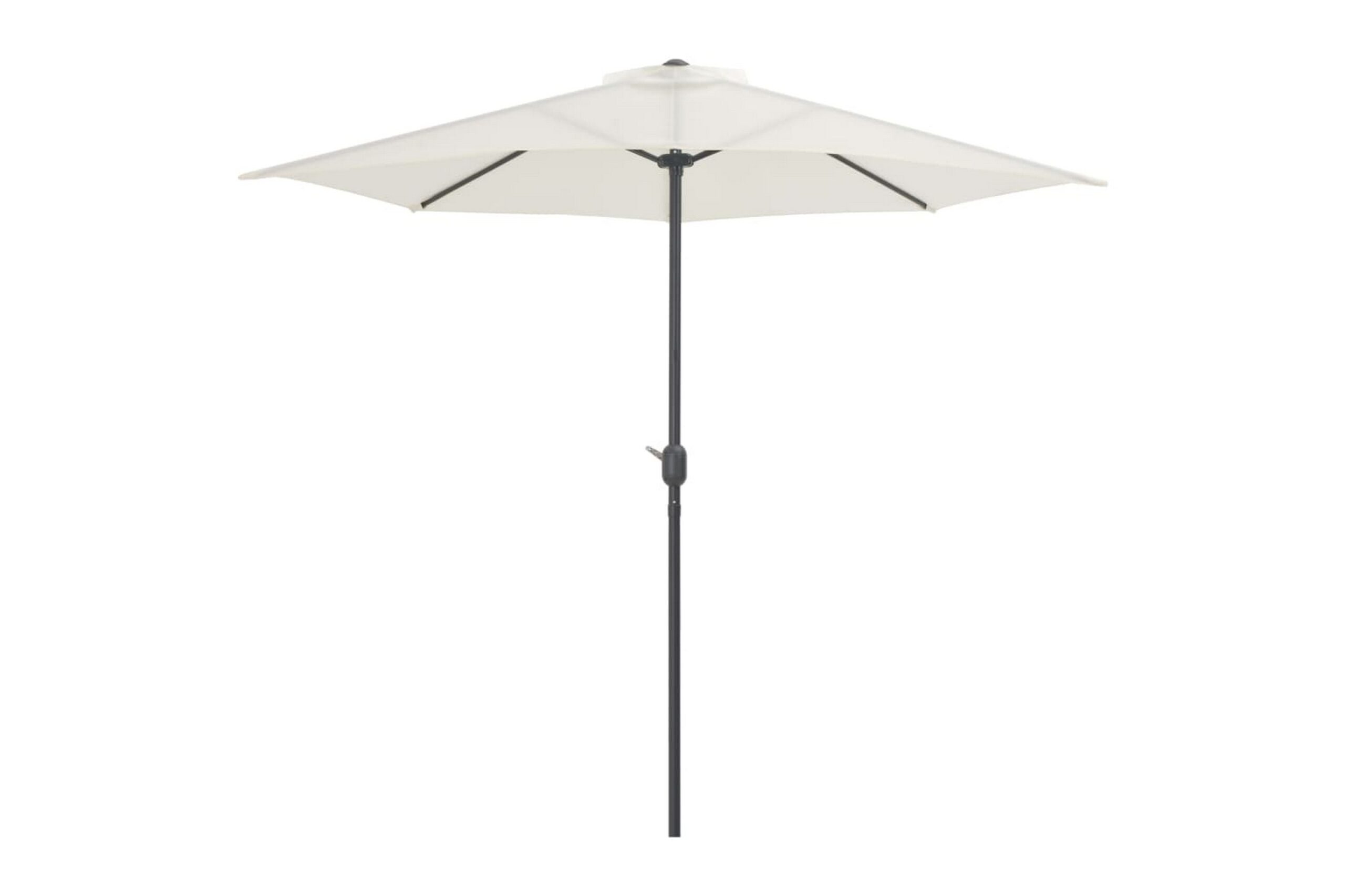 Aurinkovarjo ulkotiloihin alumiinitanko 270x135 cm hiekka - Beige