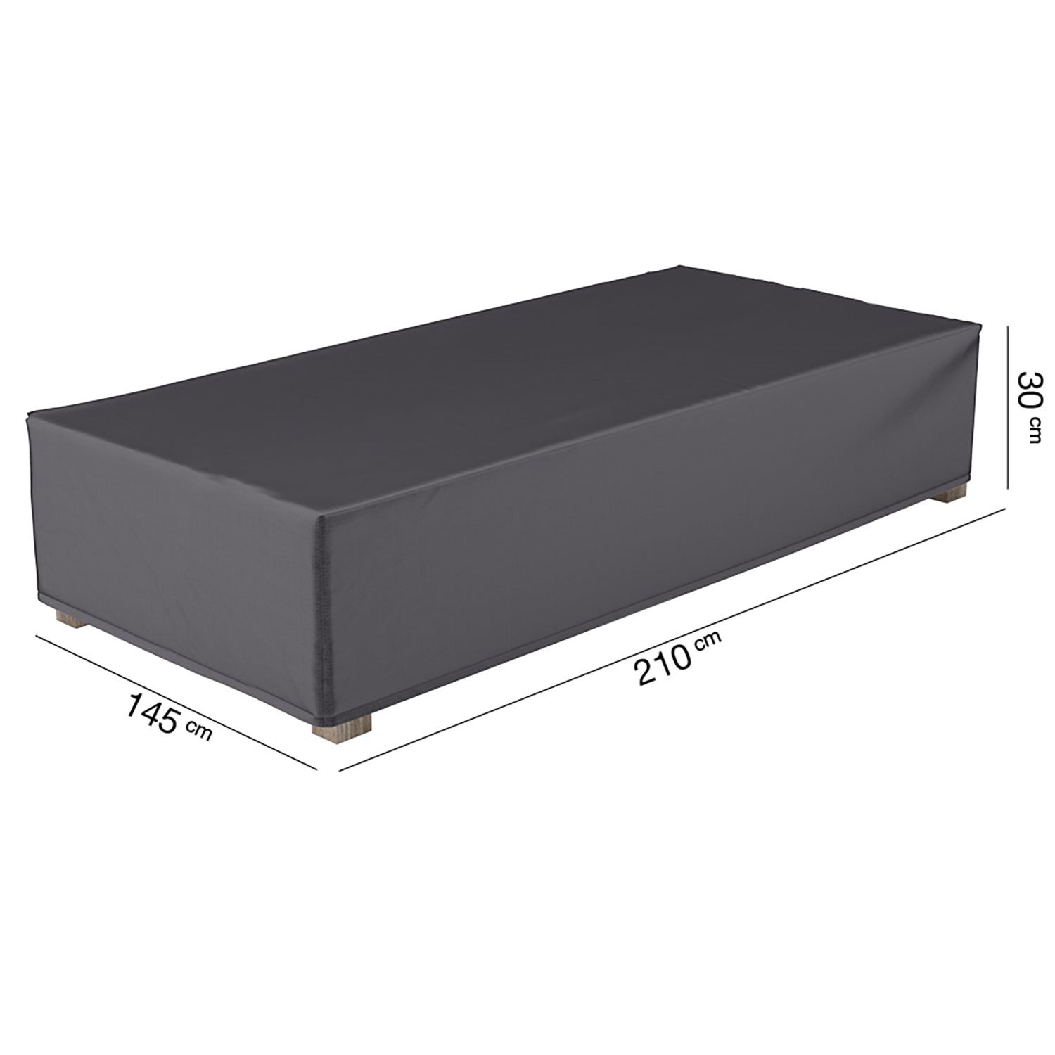 Platinum Aerocover, Kalusteen suojapeite aurinkovuoteeseen 145 x 210 cm
