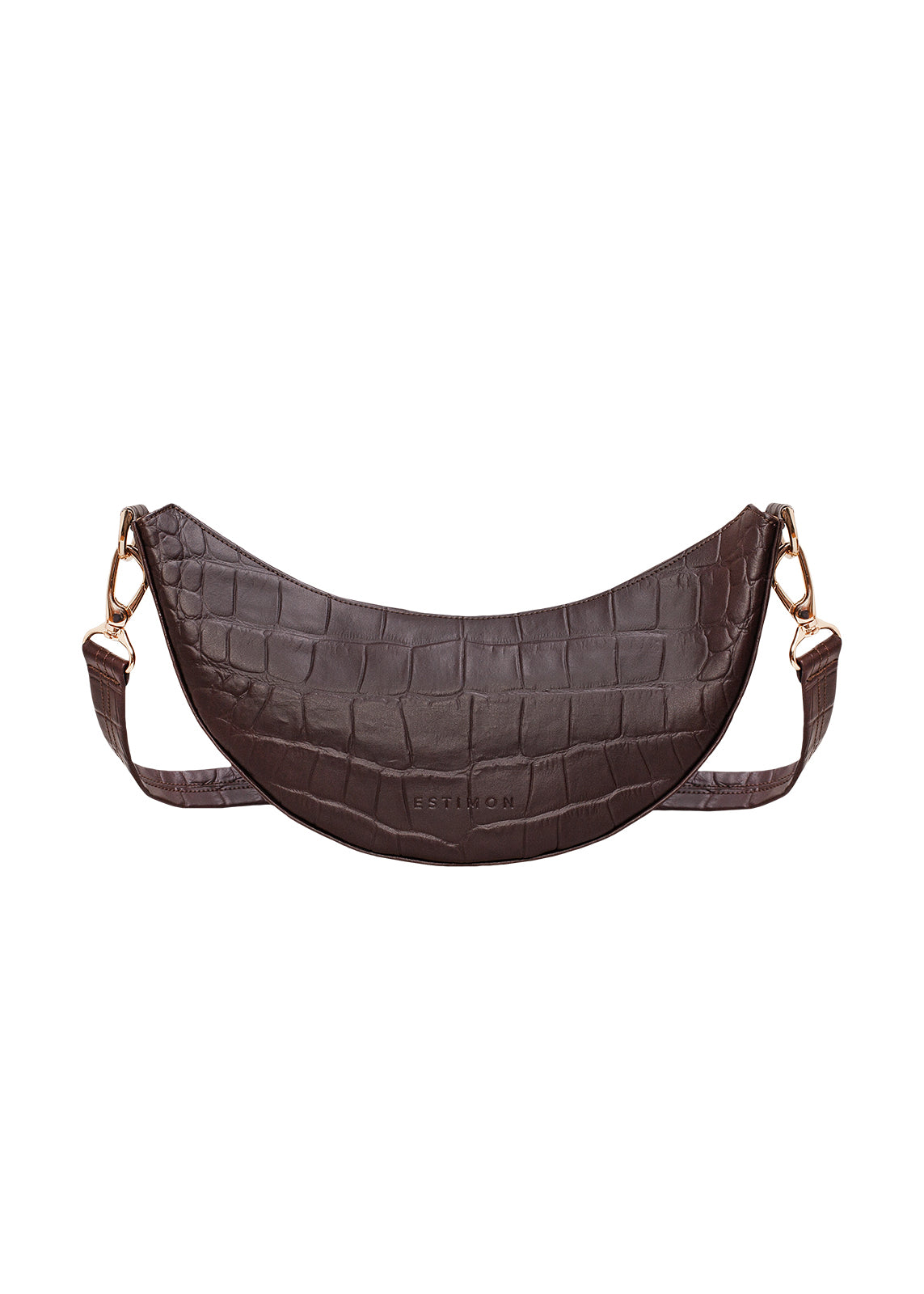 Mini Hobo Laukku Croco Ruskea