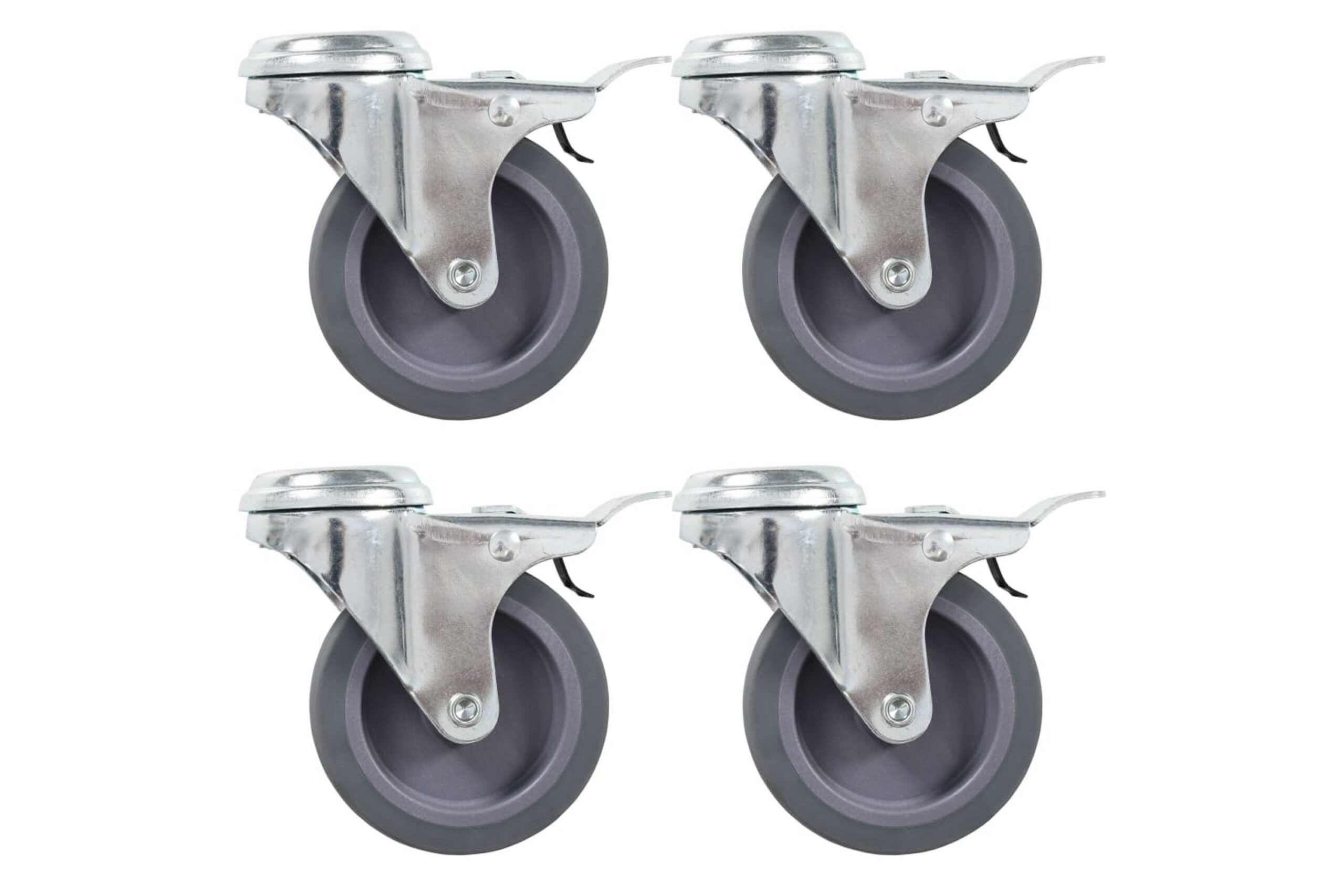 Rullapyörät pultinrei´illä 8 kpl 75 mm -