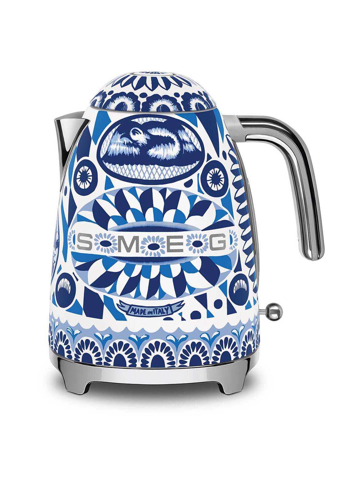 Smeg x dolce & gabbana "blu mediterraneo" -vedenkeitin, 1.7l