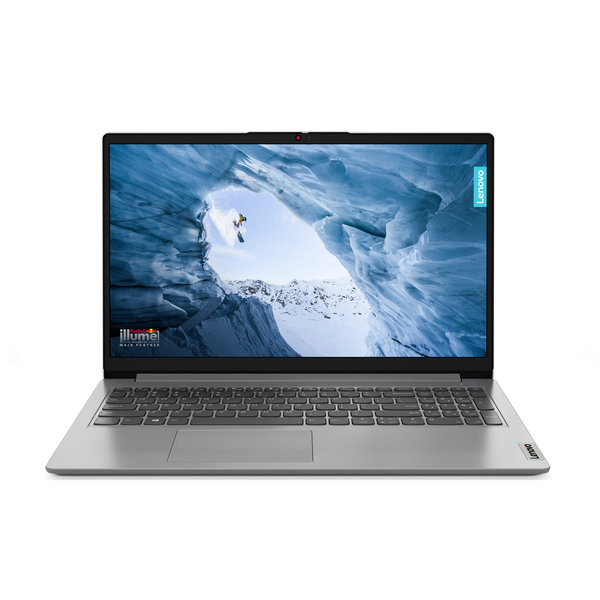 Lenovo IdeaPad 1 15.6" Pentium Silver N6000, 4 Gt, 128 Gt, Win 11 Home -kannettava, Cloud Grey