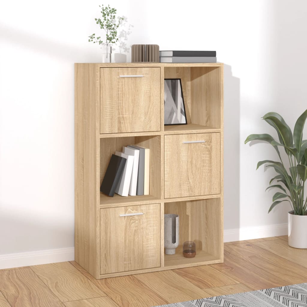 vidaXL Säilytyskaappi Sonoma-tammi 60x29,5x90 cm tekninen puu