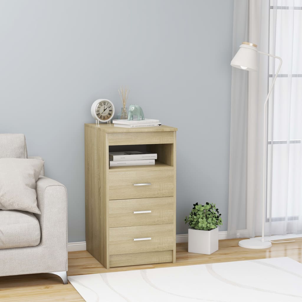 vidaXL Laatikosto Sonoma-tammi 40x50x76 cm tekninen puu