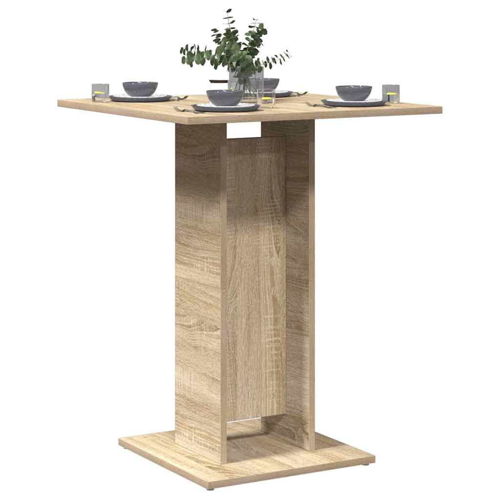 vidaXL Bistropöytä Sonoma-tammi 60x60x75 cm tekninen puu