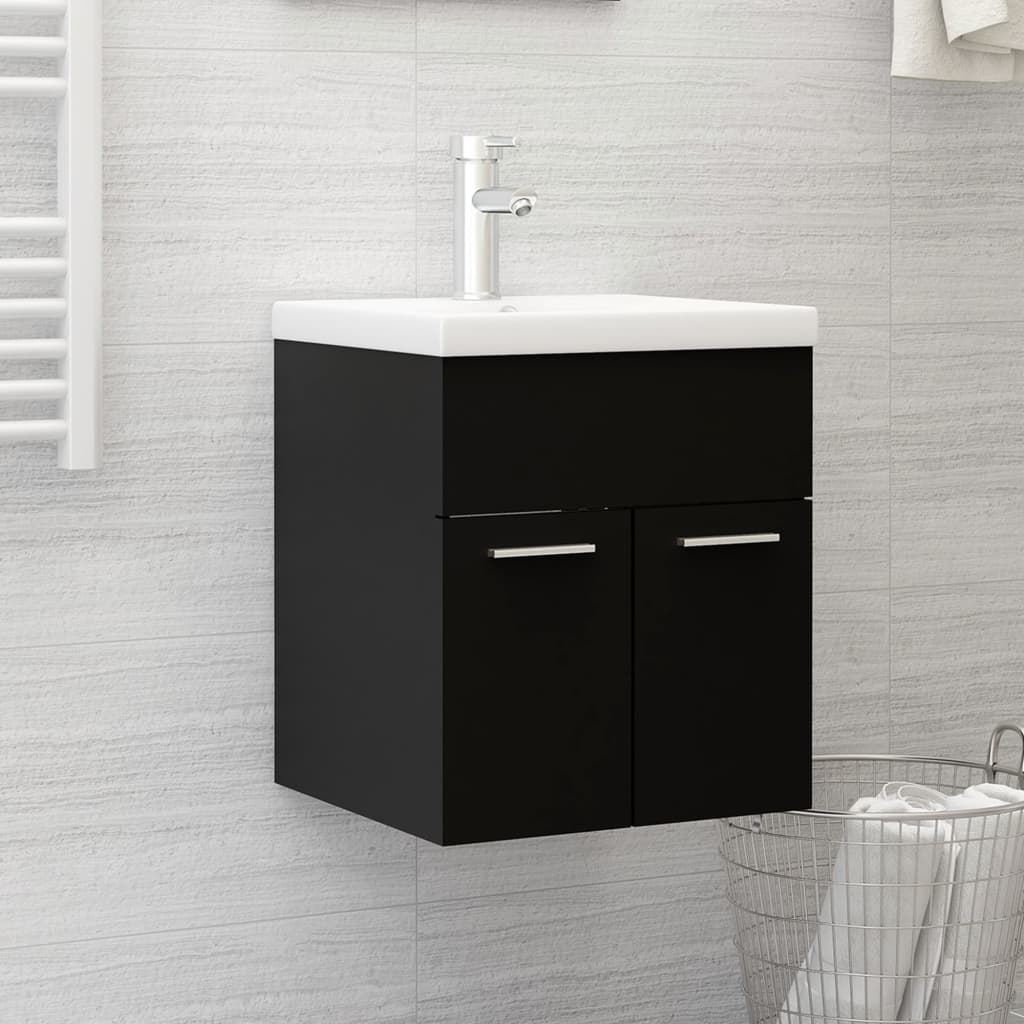 vidaXL Allaskaappi musta 41x38,5x46 cm tekninen puu