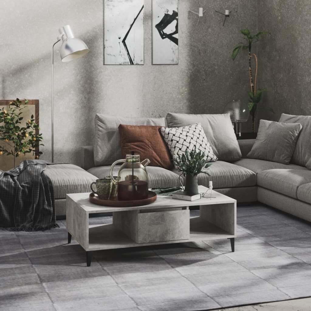 vidaXL Sohvapöytä betoninharmaa 103,5x60x35 cm tekninen puu