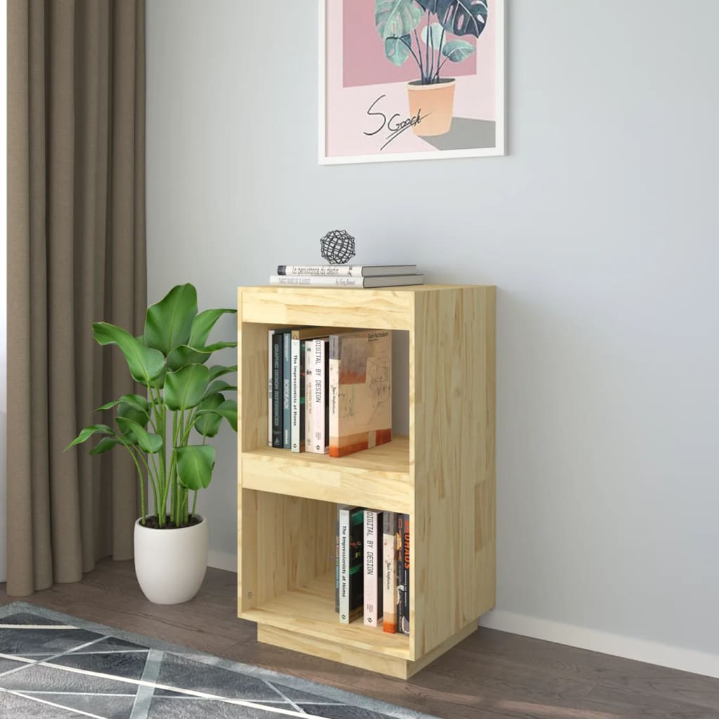 vidaXL Kirjahylly 40x35x71 cm täysi mänty