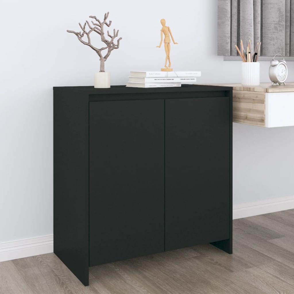 vidaXL Senkki musta 70x41x75 cm tekninen puu