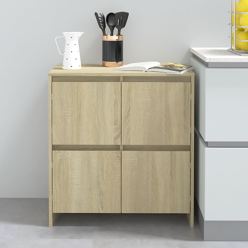 vidaXL Senkki Sonoma tammi 70x41x75 cm tekninen puu