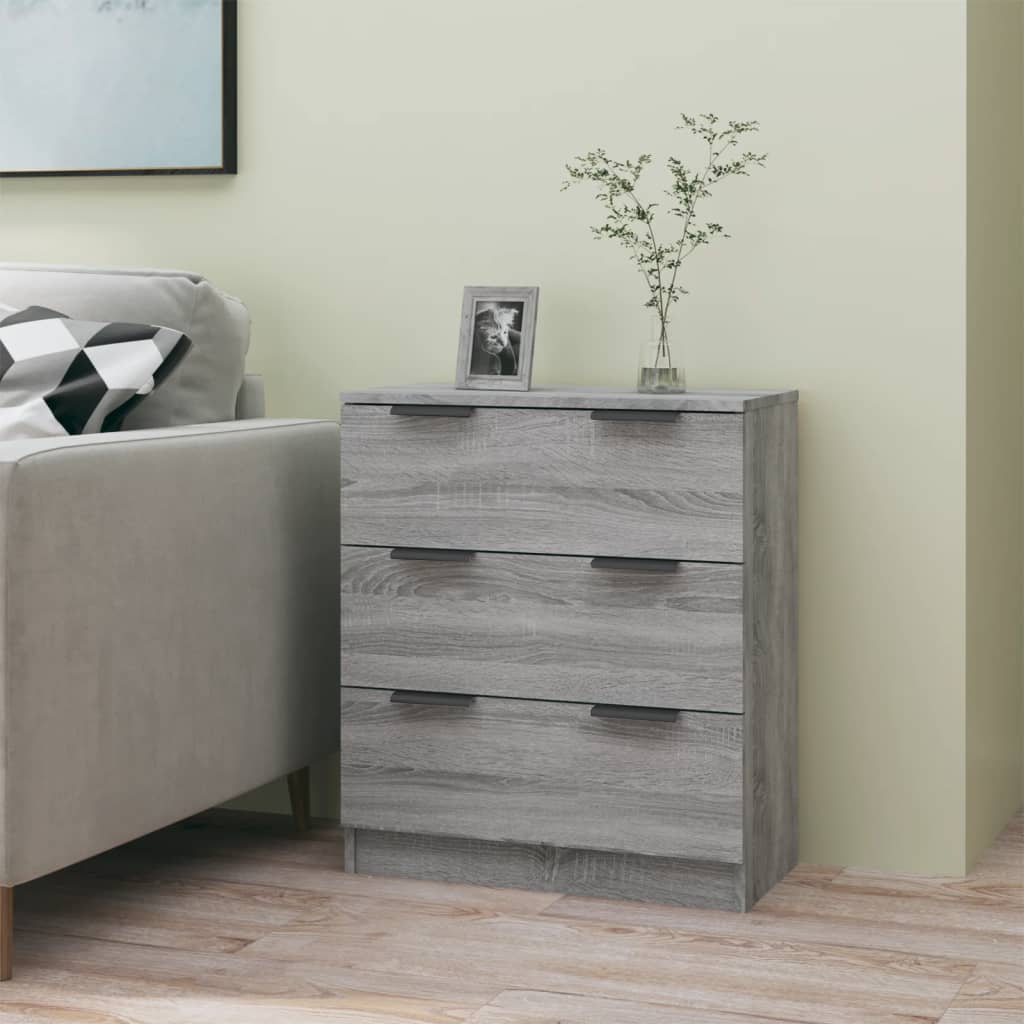 vidaXL Senkki harmaa Sonoma 60x30x70 cm tekninen puu
