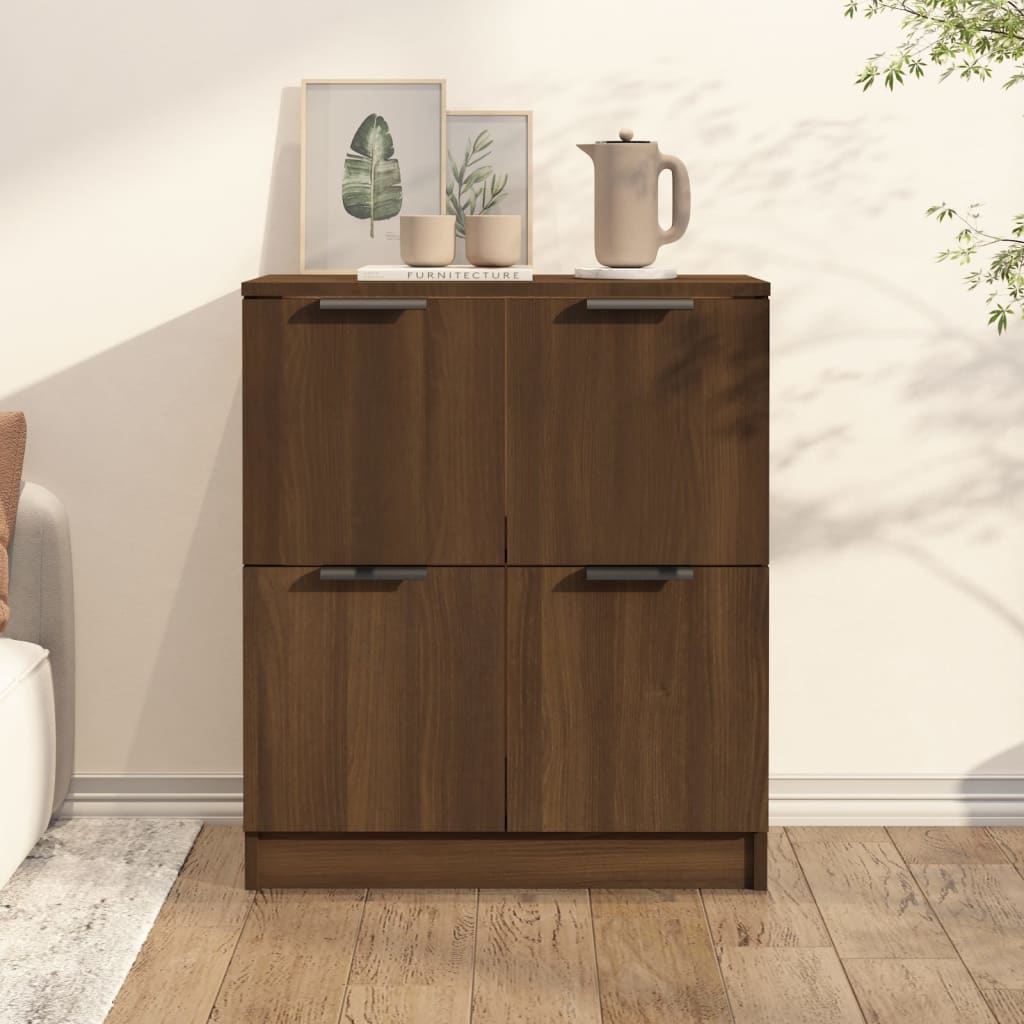 vidaXL Senkki ruskea tammi 60x30x70 cm tekninen puu
