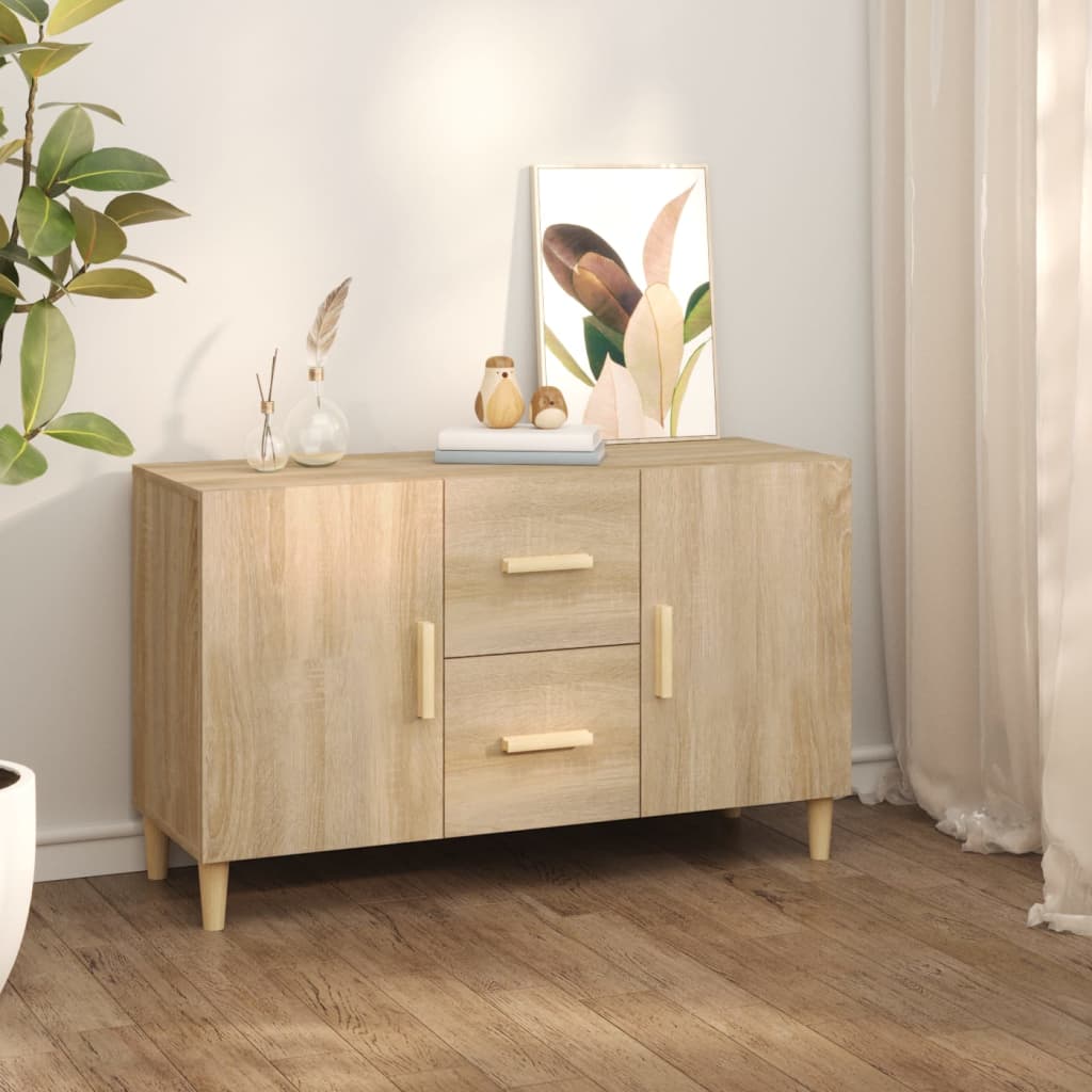 vidaXL Senkki Sonoma-tammi 100x36x60 cm tekninen puu