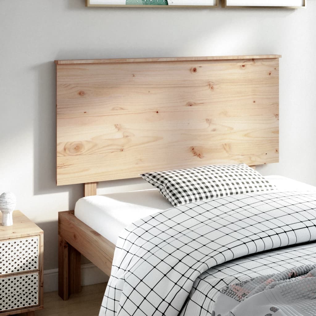vidaXL Sängynpääty 124x6x82,5 cm täysi mänty