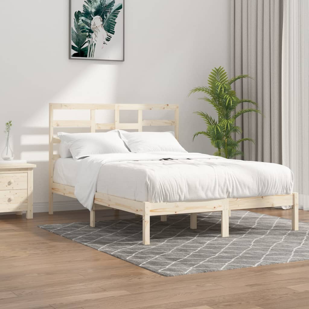 vidaXL Sängynrunko ilman patjaa massiivipuu 160x200 cm