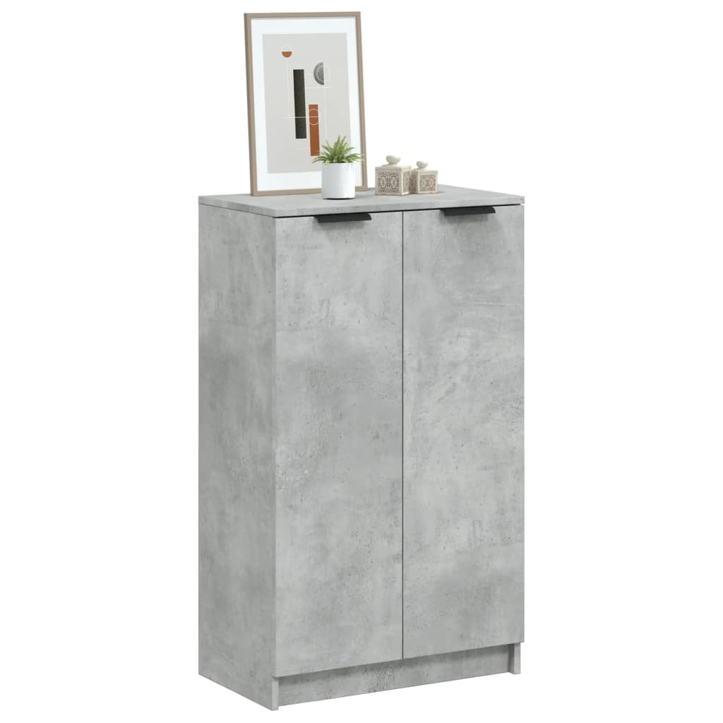 vidaXL Kenkäkaappi betoninharmaa 59x35x100cm tekninen puu