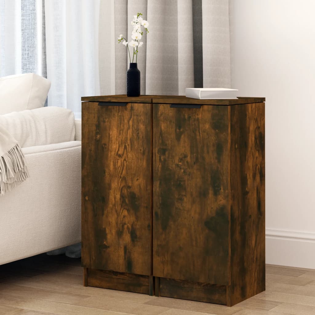 vidaXL Senkit 2 kpl savutammi 30x30x70 cm tekninen puu
