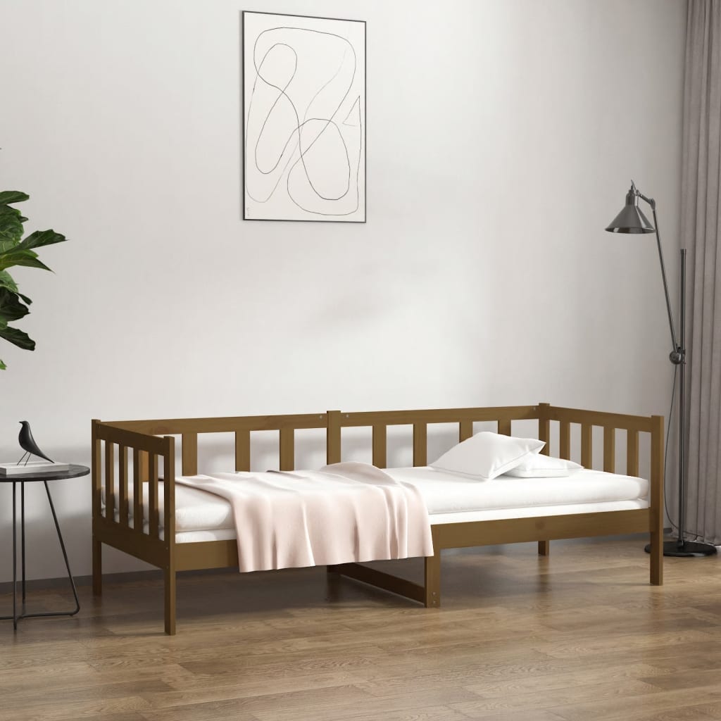 vidaXL Sohvasänky hunajanruskea 80x200 cm täysi mänty