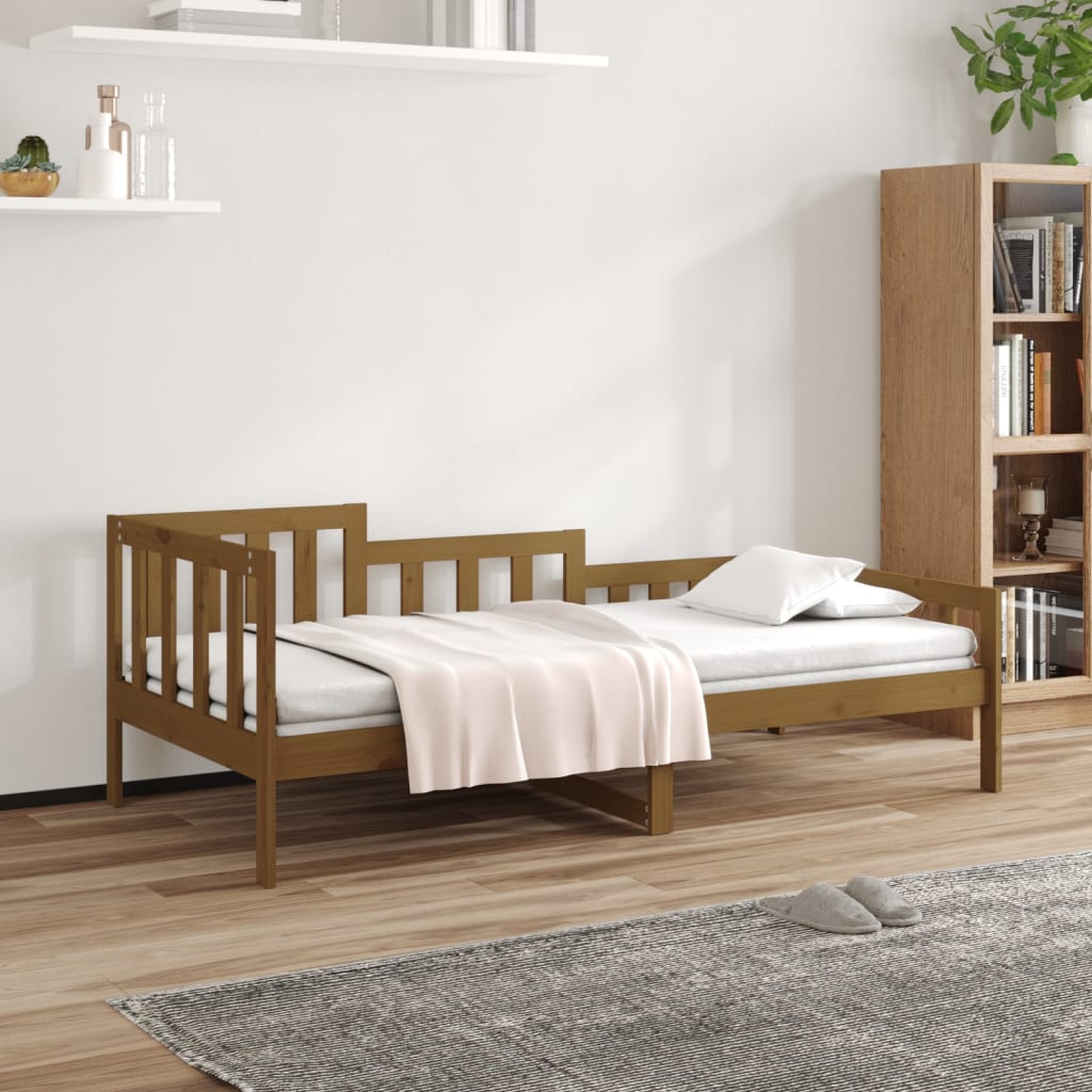 vidaXL Sohvasänky hunajanruskea 80x200 cm täysi mänty