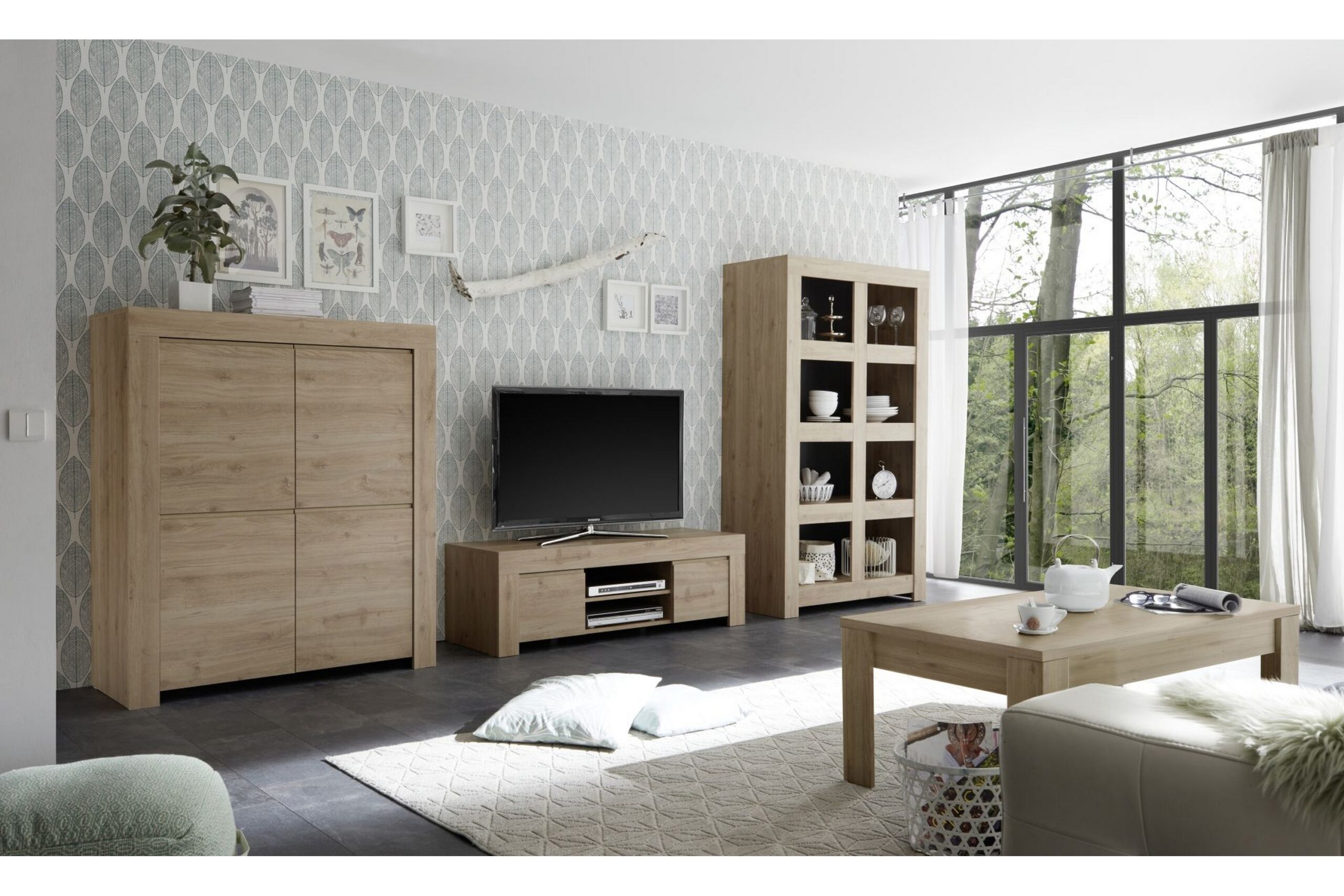 TV-taso Firenze 138 cm - Ruskea