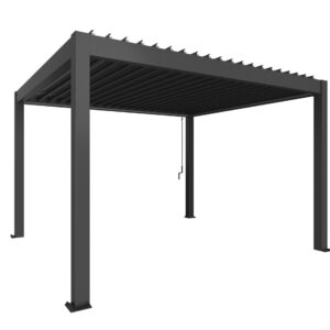Biohort, Pergola storlek 4 x 3,5 metallinen tummanharmaa