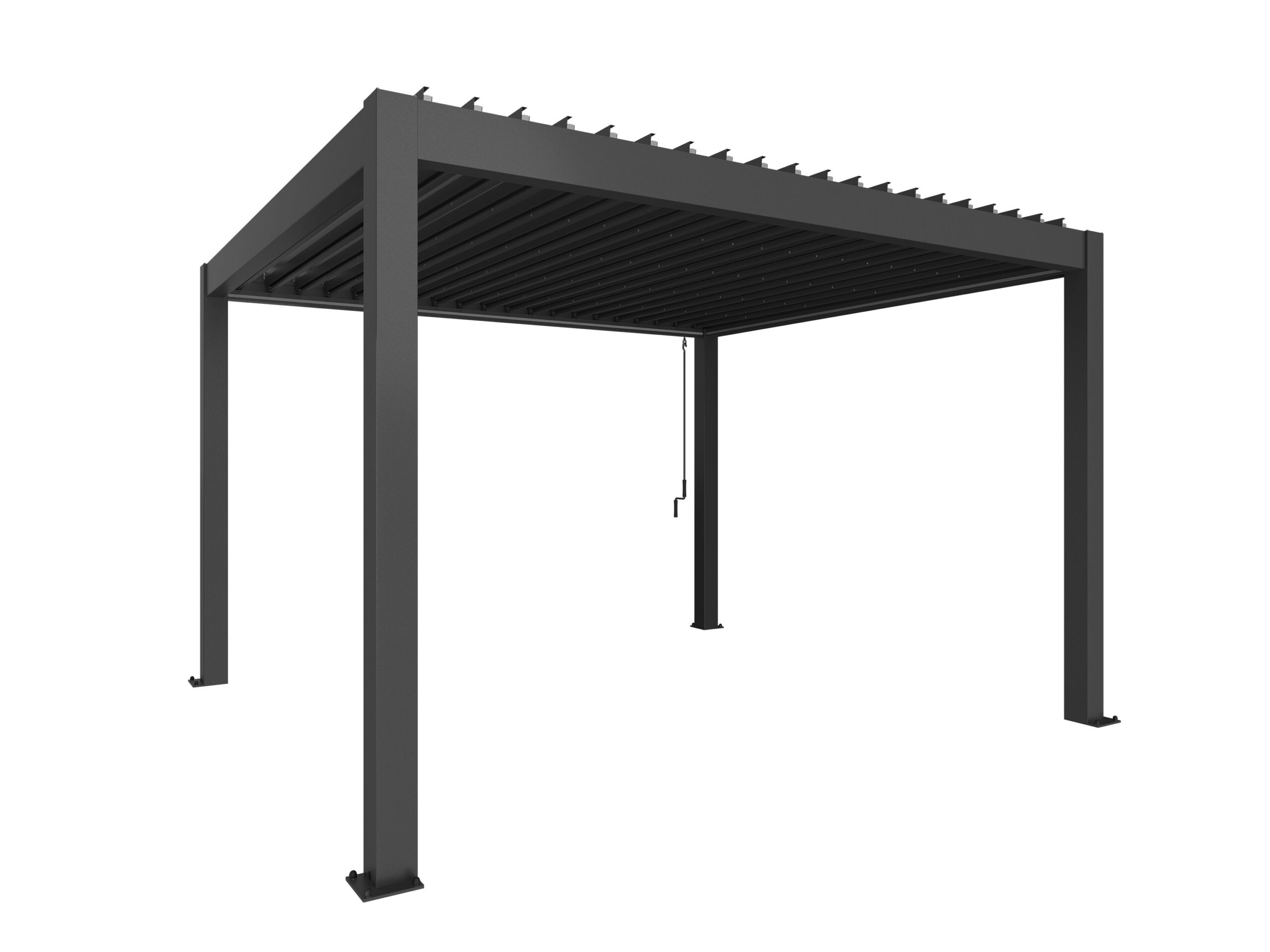 Biohort, Pergola storlek 4 x 3,5 metallinen tummanharmaa