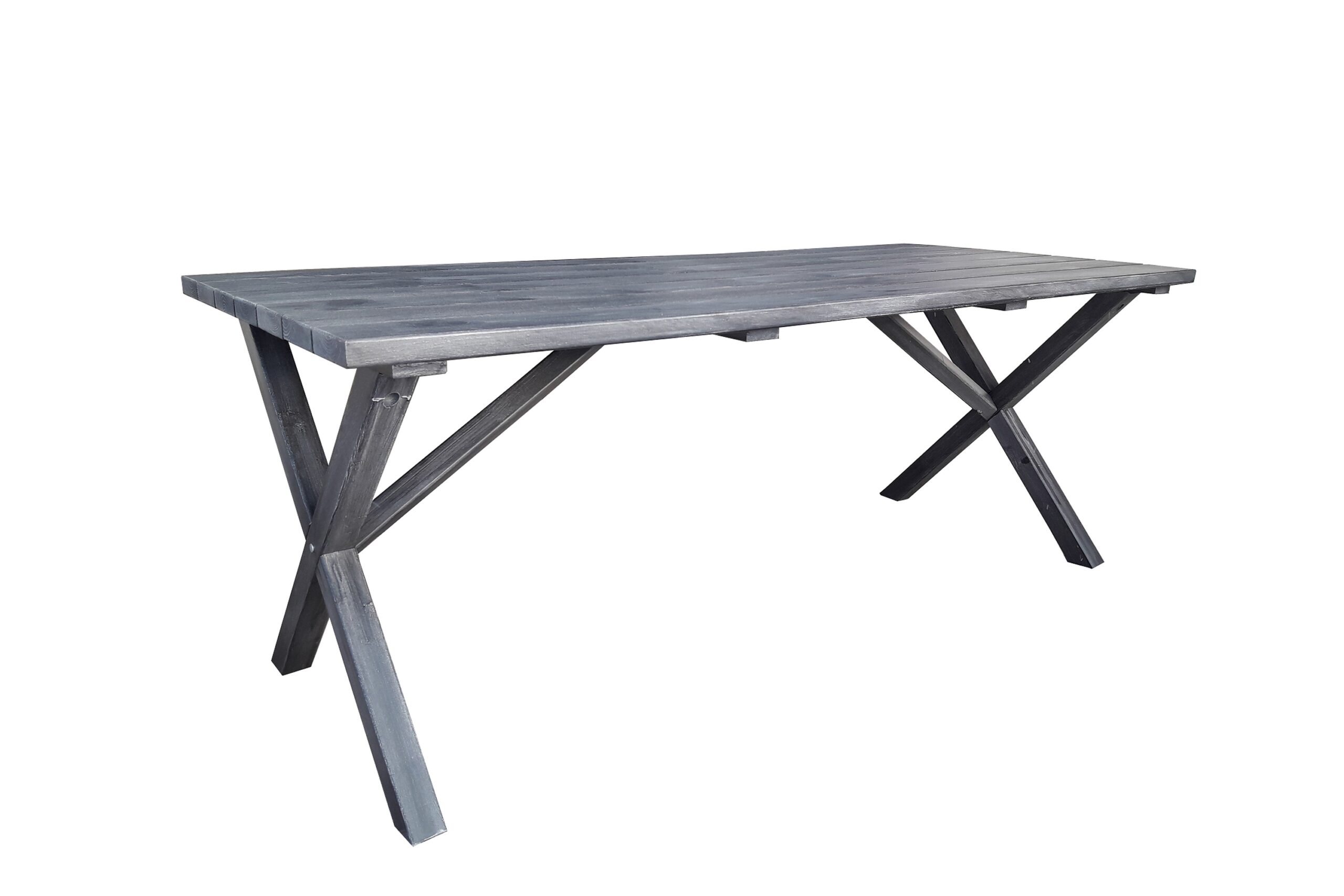 Ruokapöytä Scottsdale 190 cm Shabby Chic - Harmaa