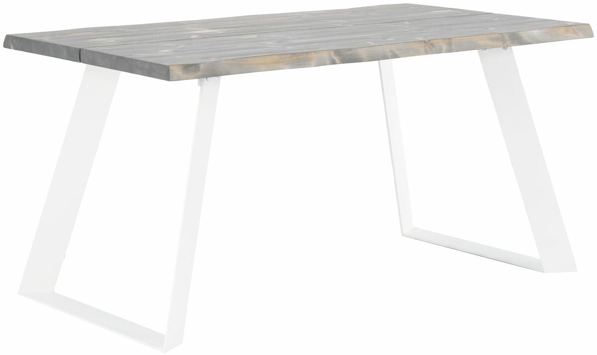 Triangel lankkupöytä 150x88 cm savunharmaa/valkoinen