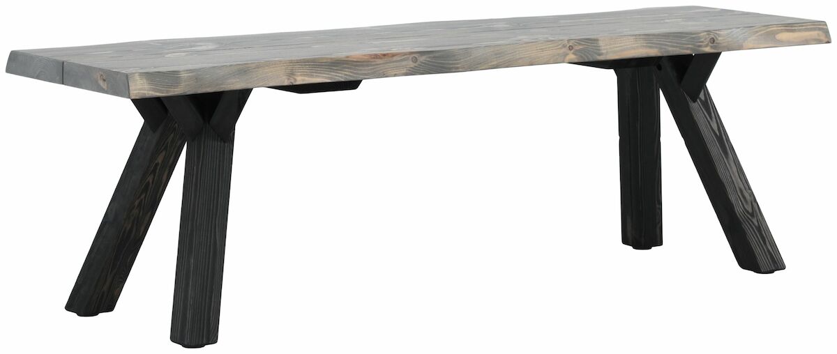 Lana terassipenkki 150 cm savunharmaa/musta
