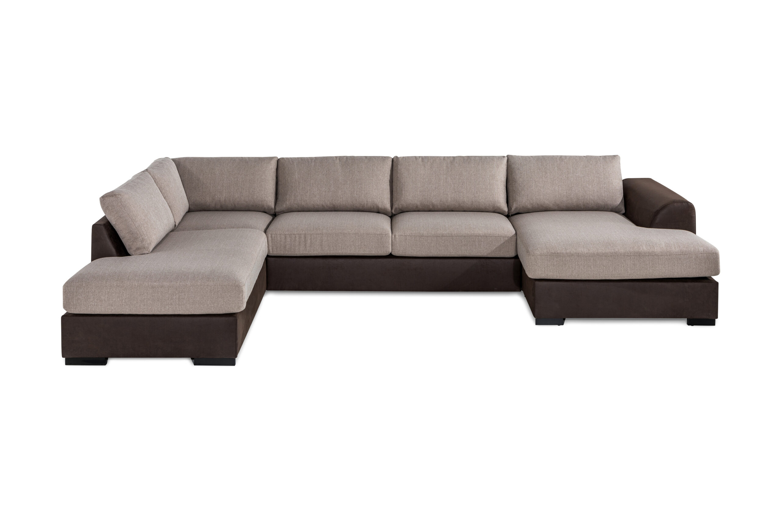 U-sohva Havanna Divaani Oikea - Ruskea/Beige