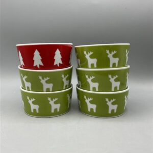 New Christmas kulho 6kpl