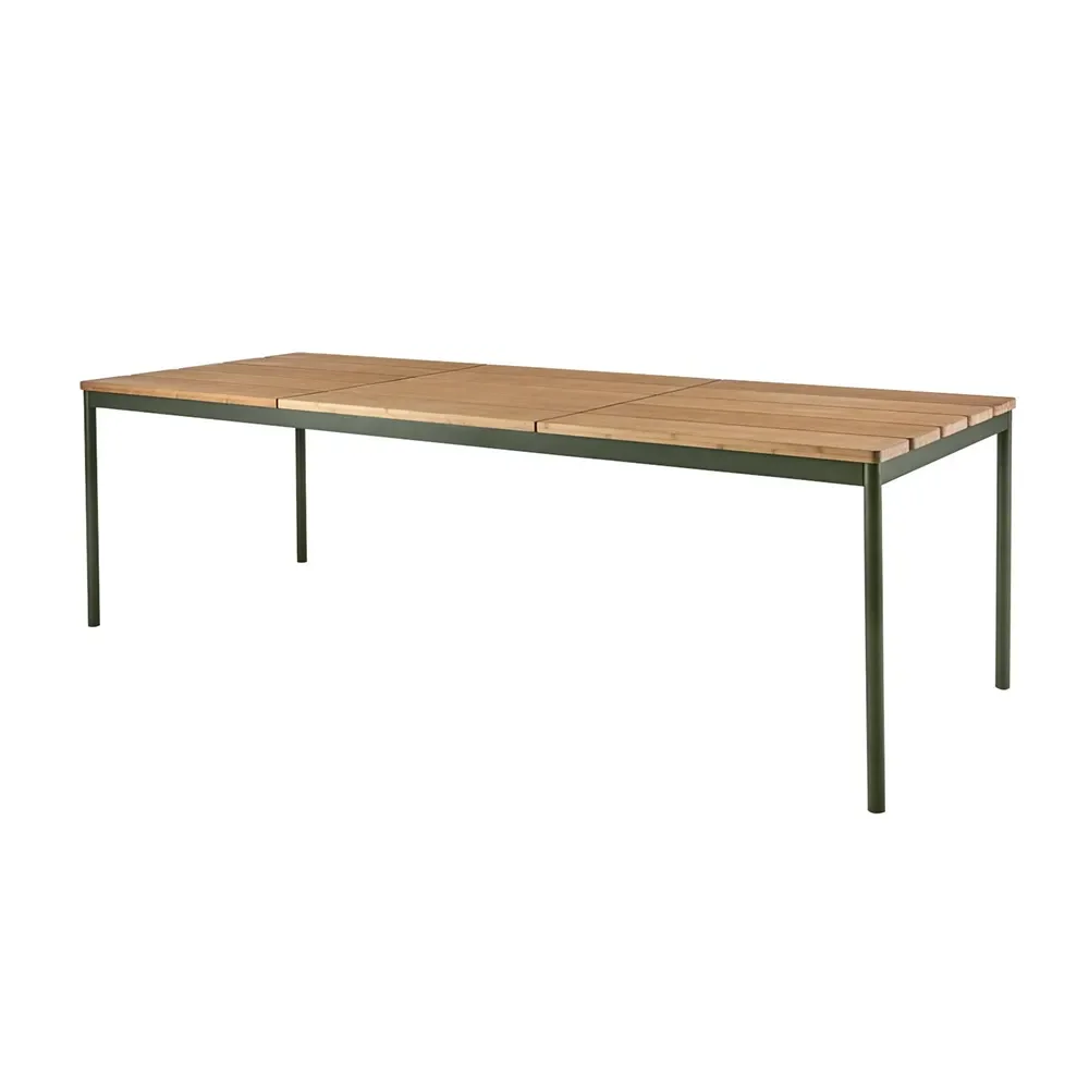 Brafab, Nox ruokapöytä 90x238 cm Bambu/Nordic Green