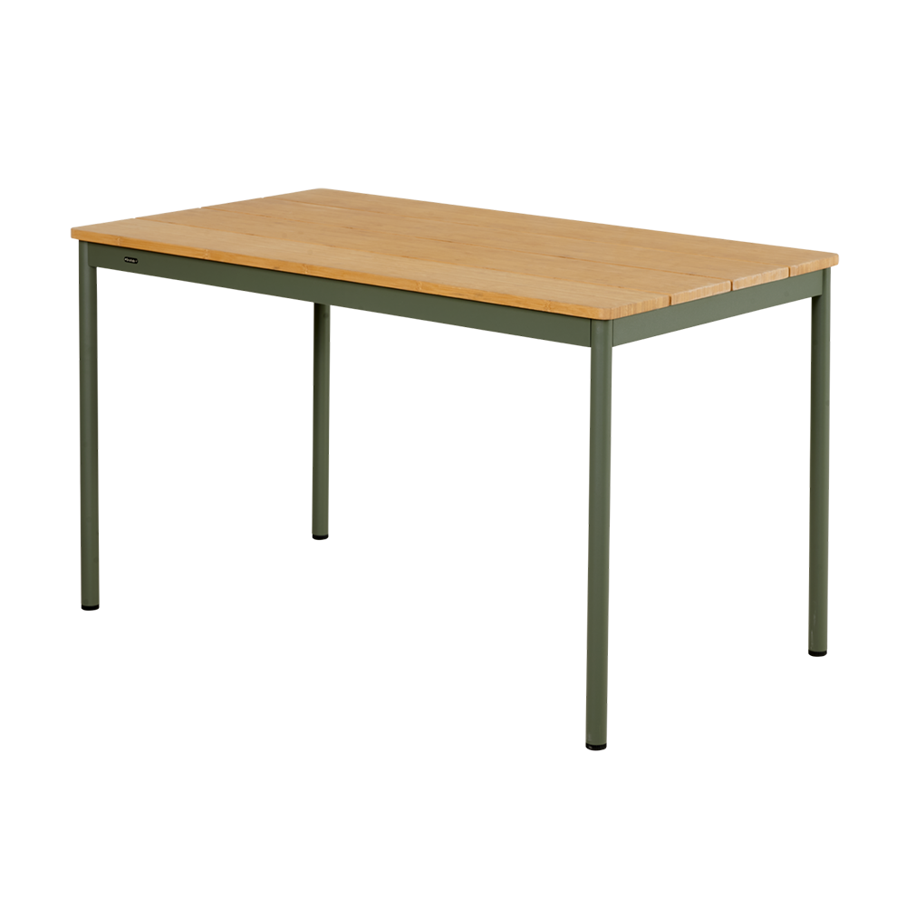 Brafab, Nox Bistro ruokapöytä 70x125 cm Bambu/Nordic Green