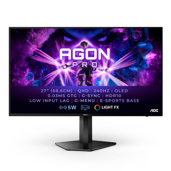 AOC 27" AG276QZD QHD, OLED -pelinäyttö