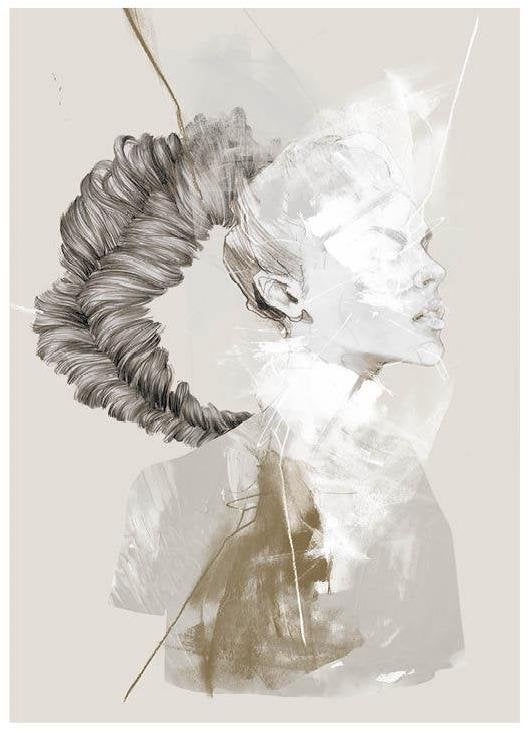 Anna Bülow, Anna Bülow poster Noise 2 30x40 cm 220g/signerat
