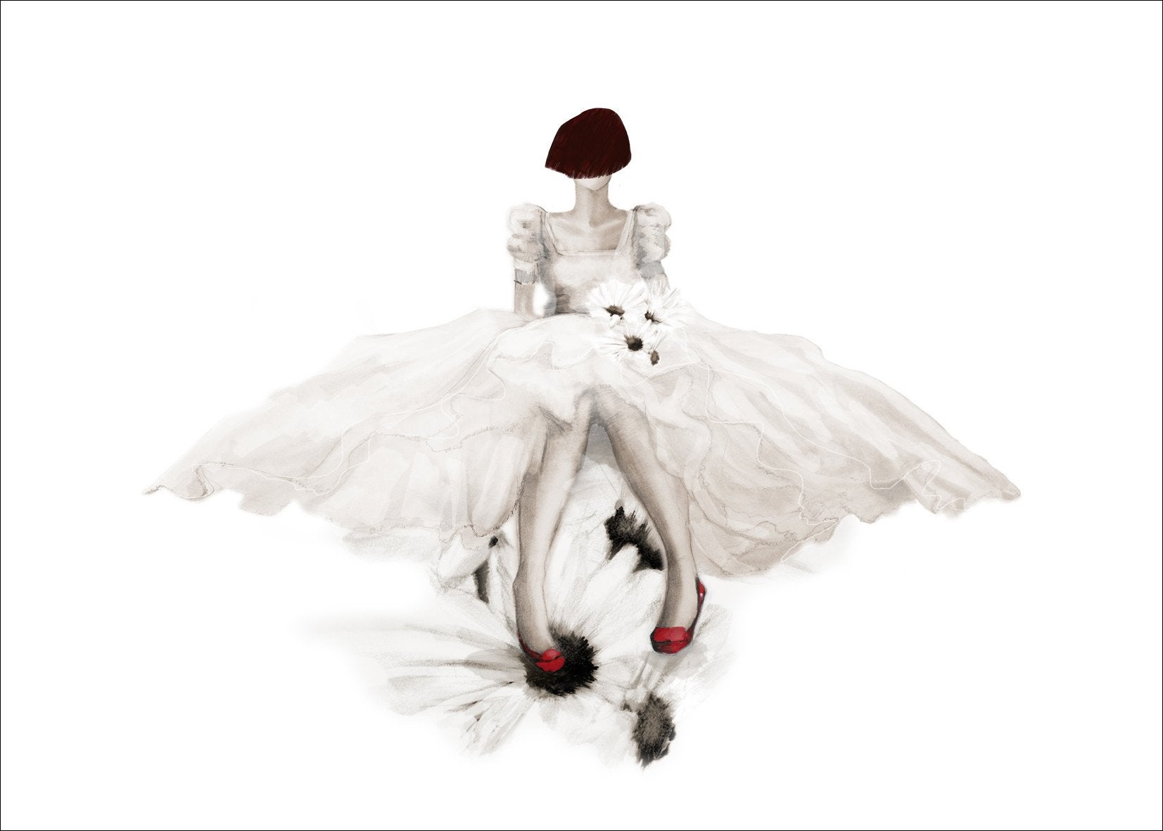 Anna Bülow, Anna Bülow poster Wedding Bell 30x40 cm 220g/signerat