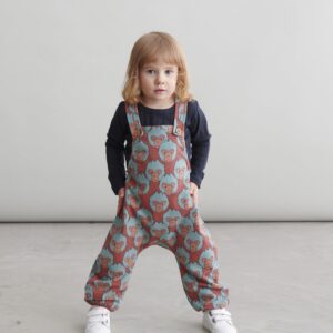 Kids' Snow Monkey Dungarees Brown