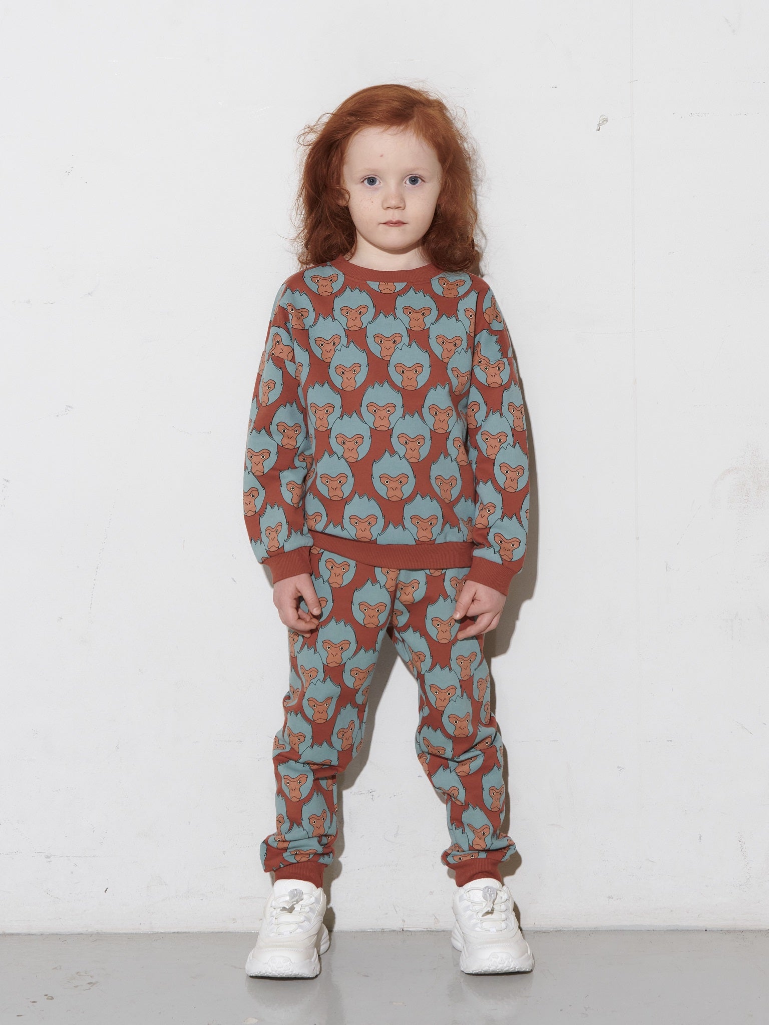 Kids' Snow Monkey Sweatshirt Brown