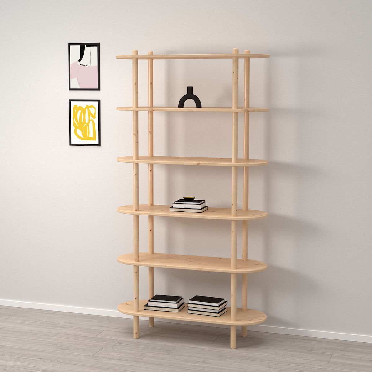Askel avohylly 100x35x185 cm puuvalmis