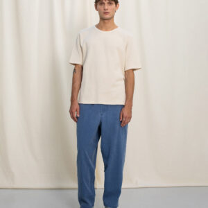 Recycled Denim Wide Pant Blue
