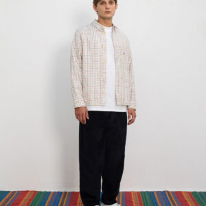 Wide Organic Cotton Cord Pant Black