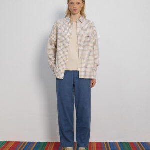 Recycled Denim Wide Unisex Pant Blue