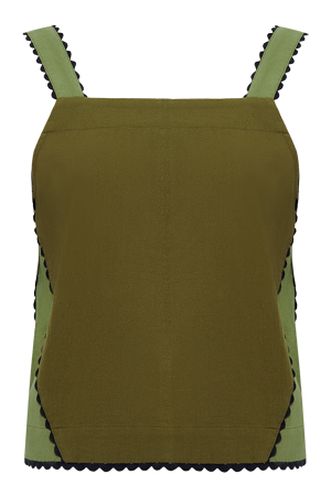 Iris Sleeveless Top Green